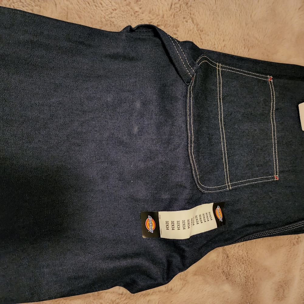 DICKIES 32X34 Indigo Bib Coveralls tags, brand new